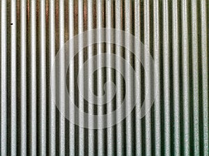 Galvanised corrugated steel abstract background image photo