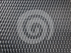 Galvanised steel grid photo