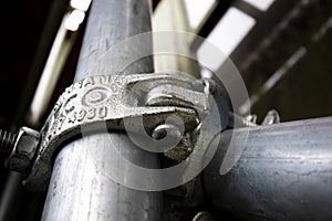 Scaffold pole connection photo