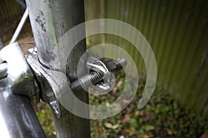 Scaffold pole connection photo