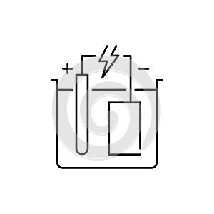 Galvanization olor line icon. Pictogram for web page, mobile app, promo.