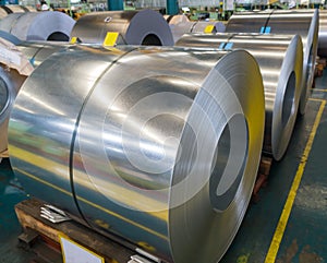 Galvanized rolled steel sheet in coil in manufacturing, Raw material for many industries