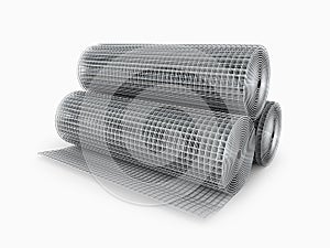 Galvanized welded wire mesh twisted into