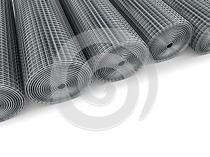 Galvanized welded wire mesh twisted into