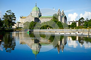 Galway Cathedral morning vew from the river