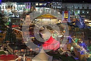 Galway Christmas Market at night