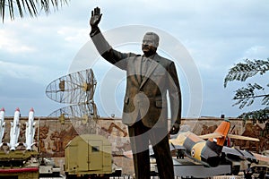 Gamal Abdel Nasser statue, the second president of Egypt, Egyptian revolution leader, from the