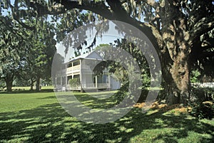 Gamble Mansion, home of Major Robert Gamble, is the only surviving plantation house in south Florida, Ellenton, Florida photo