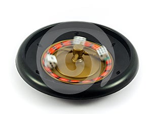 Gamble spinning roulette cubes photo