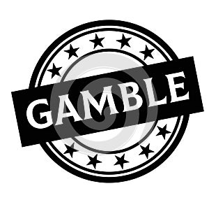 GAMBLE stamp on white