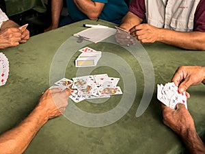 Gamblers playing game