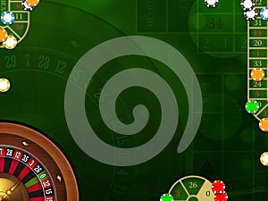 Gambling background with casino elements