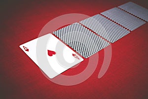 Gambling and card combinations in high card poker photo