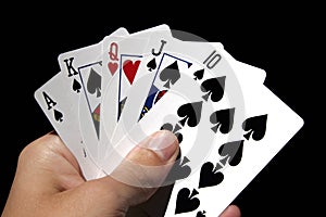 Gambling Cards In Hand