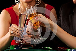Gambling champagne cheers