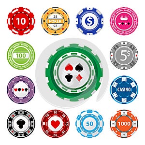 Gambling chips photo