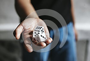 Gambling dice cube rolling casino