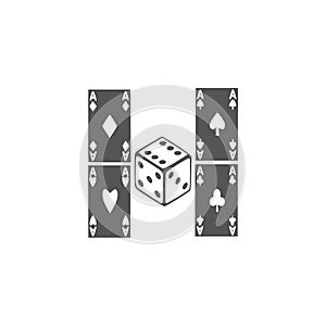 Gambling icon,illustration