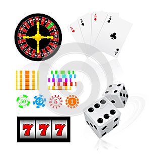 Gambling icon set