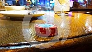 Gambling night at the restaurant