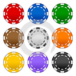 Gambling Poker Chips Set