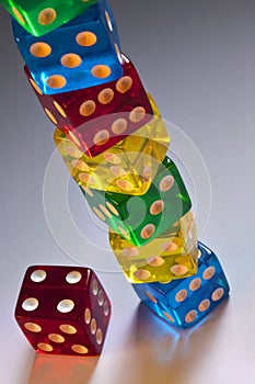 Gambling - Stack of Casino Dice