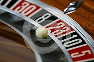 Gambling table in luxury casino