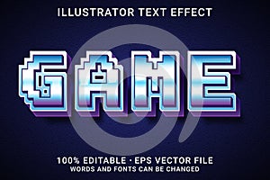 GAME 3d -Editable text effect