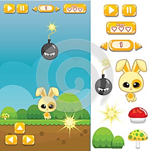 Game Asset : Bunny Jump and Run