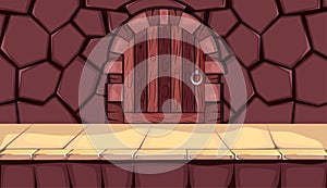 game background cartoon  , The door to the next level, video games, user interfa