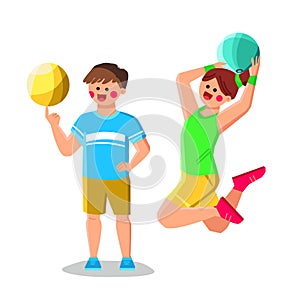 game basketball kid vector