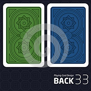 Card Back Abstract Pattern Background Underside