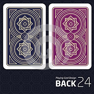 Card Back Abstract Pattern Background Underside