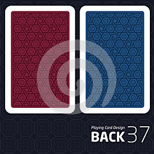 Card Back Abstract Pattern Background Underside