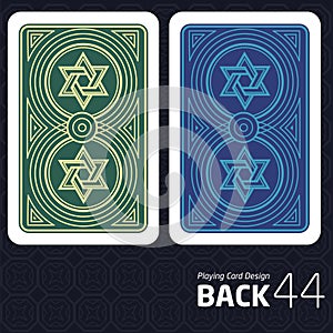 Card Back Abstract Pattern Background Underside