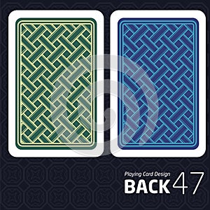 Card Back Abstract Pattern Background Underside