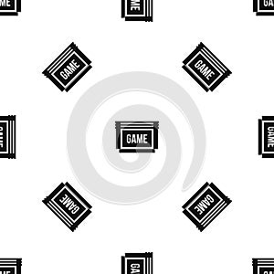 Game cartridge pattern seamless black