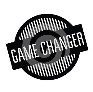 Game changer stamp on white