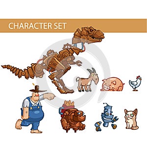 Game characters concepts, illustration