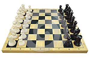 Game chess board and chess figures