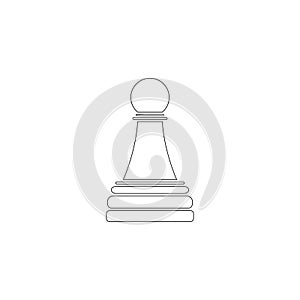 Game chess. flat vector icon