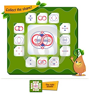 Game  collect the shape  brainteaser