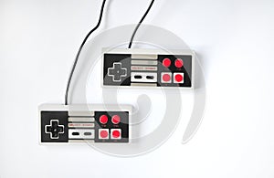 game consol isolated gamepad white background buttons entertaintment