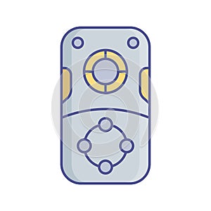 Game console   Flat inside vector icon which can easily modify or edit