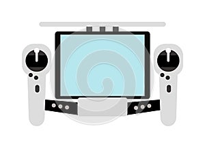 Game console joystick illustration