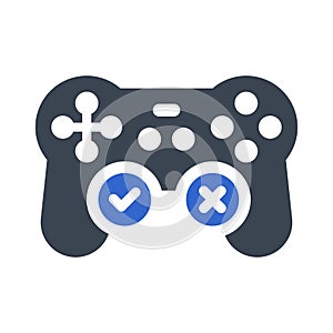 Game controller check Icon