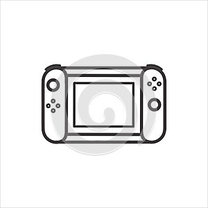 Game controller design template icon. Nintendo Switch. Gamepad icon