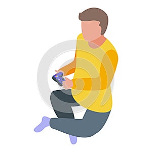 Game controller icon, isometric style