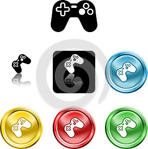 Game controller icon symbol