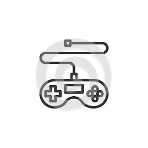 Game controller line icon